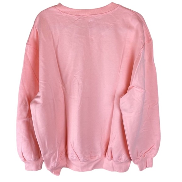 {NWT} For Love & Lemons Alex Logo Embroidered Sweatshirt XS - Picture 3 of 7